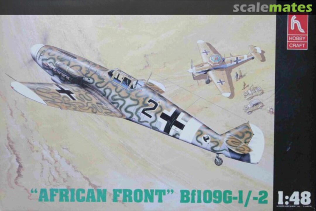 Boxart "African Front" Bf109G-1/2 HC1538 Hobbycraft Boxart "African Front" Bf109G-1/2 HC1538 Hobbycraft