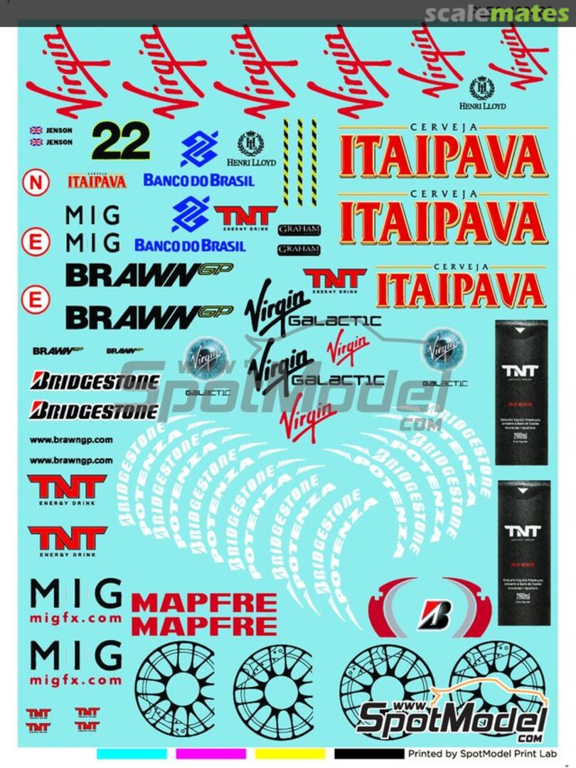 Boxart Brawn GP Mercedes BGP001 PLB2-422462 Print Lab Decals Boxart Brawn GP Mercedes BGP001 PLB2-422462 Print Lab Decals