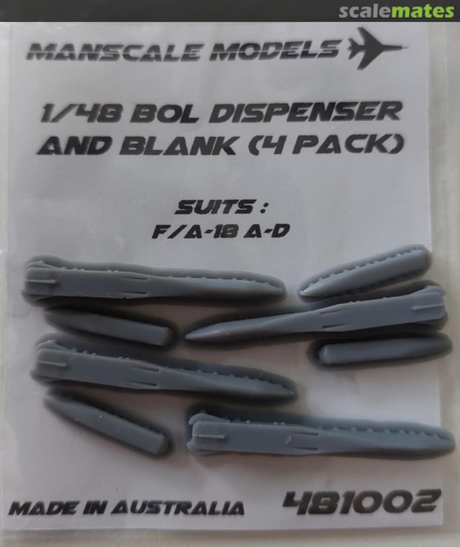 Boxart BOL Dispenser & Blank (4 Pack) 481002 Manscale Models Boxart BOL Dispenser & Blank (4 Pack) 481002 Manscale Models