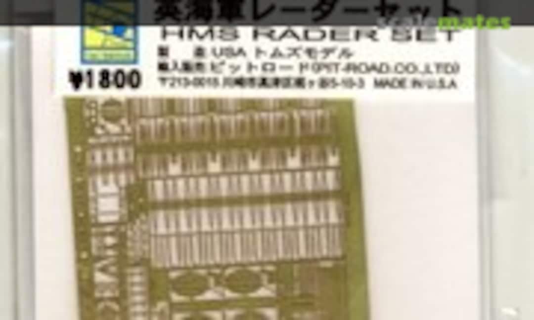 1:700 Photo-Etched Parts British Naval Radar Set (Pit-Road PE-89) PE-89