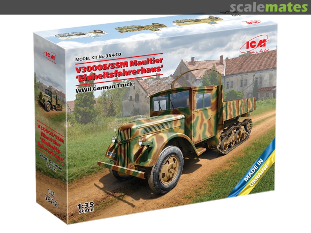 Boxart V3000S/SSM Maultier 'Einheitsfahrerhaus' 35410 ICM Boxart V3000S/SSM Maultier 'Einheitsfahrerhaus' 35410 ICM