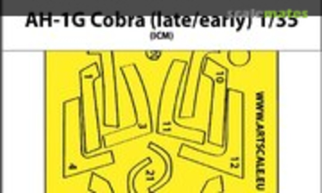 1:35 AH-1G Cobra (early/late) one-sided express fit painting mask (ASK 200-M35013) 200-M35013