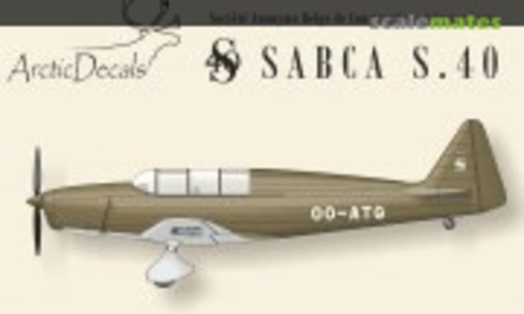 1:72 Sabca S.40 Demonstrator markings (Arctic Decals ECL72-003) ECL72-003