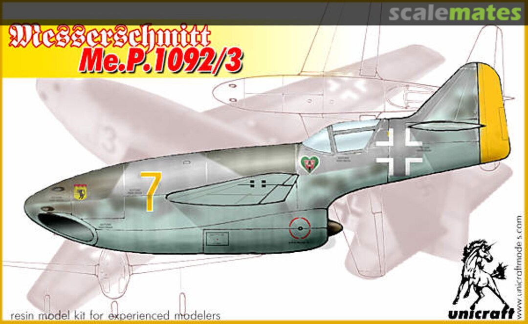 Boxart Messerschmitt Me.P.1092/3 Unicraft Models Boxart Messerschmitt Me.P.1092/3 Unicraft Models