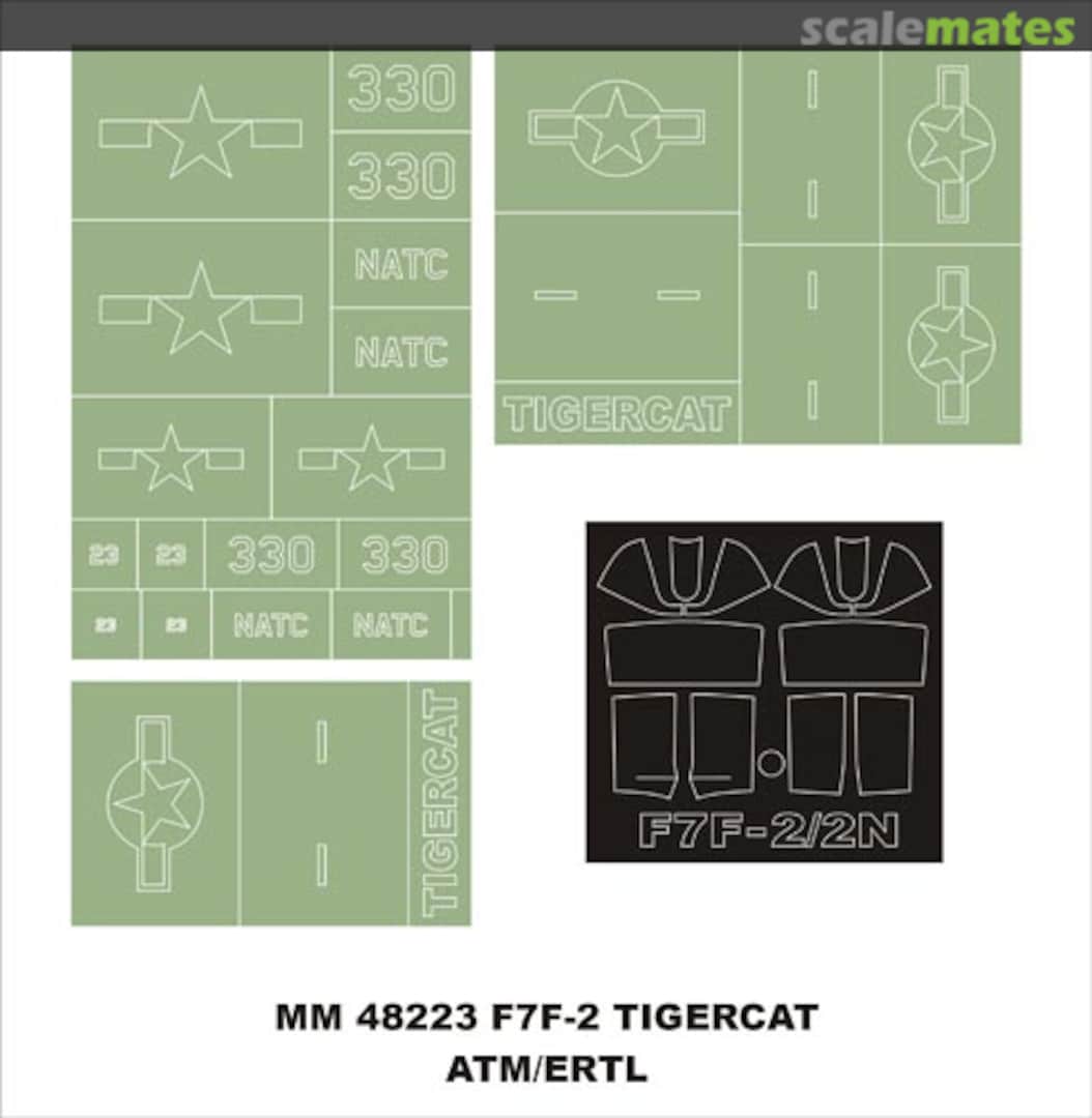 Boxart Grumman F7F-2 Tigercat MM48223 Montex Boxart Grumman F7F-2 Tigercat MM48223 Montex