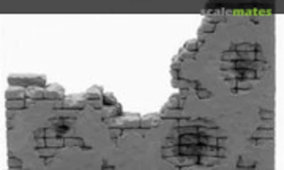1:32 Brick &amp; Stucco Wall Ruin (Armand P. Bayardi MSW52H)