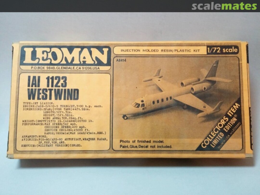 Boxart IAI.1123 Westwind A8414 Leoman Boxart IAI.1123 Westwind A8414 Leoman