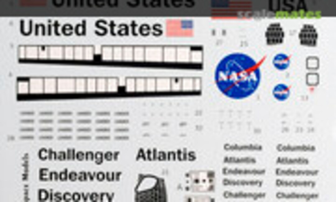 1:144 Space Shuttle Decals (RealSpace Models )
