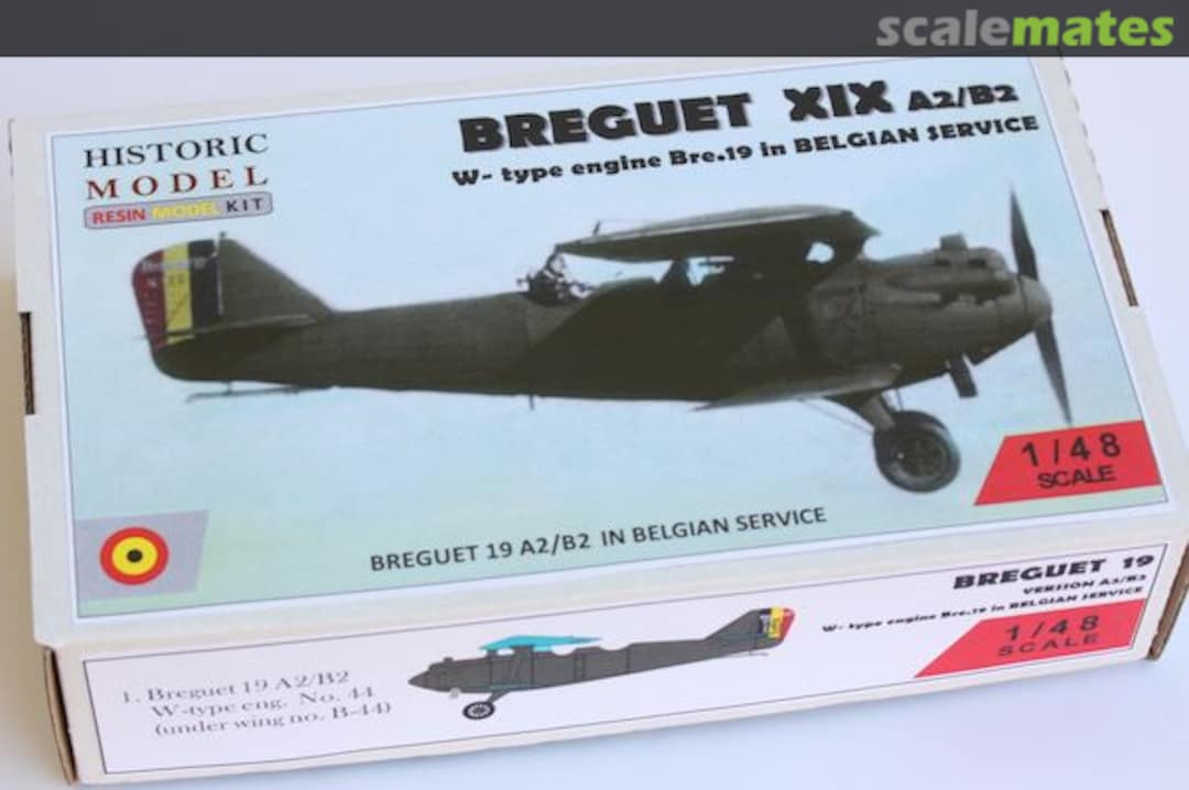 Boxart Breguet XIXA-2/B-2 W-type engine Bre.19 in Belgian Service A-02 Historic Model Boxart Breguet XIXA-2/B-2 W-type engine Bre.19 in Belgian Service A-02 Historic Model