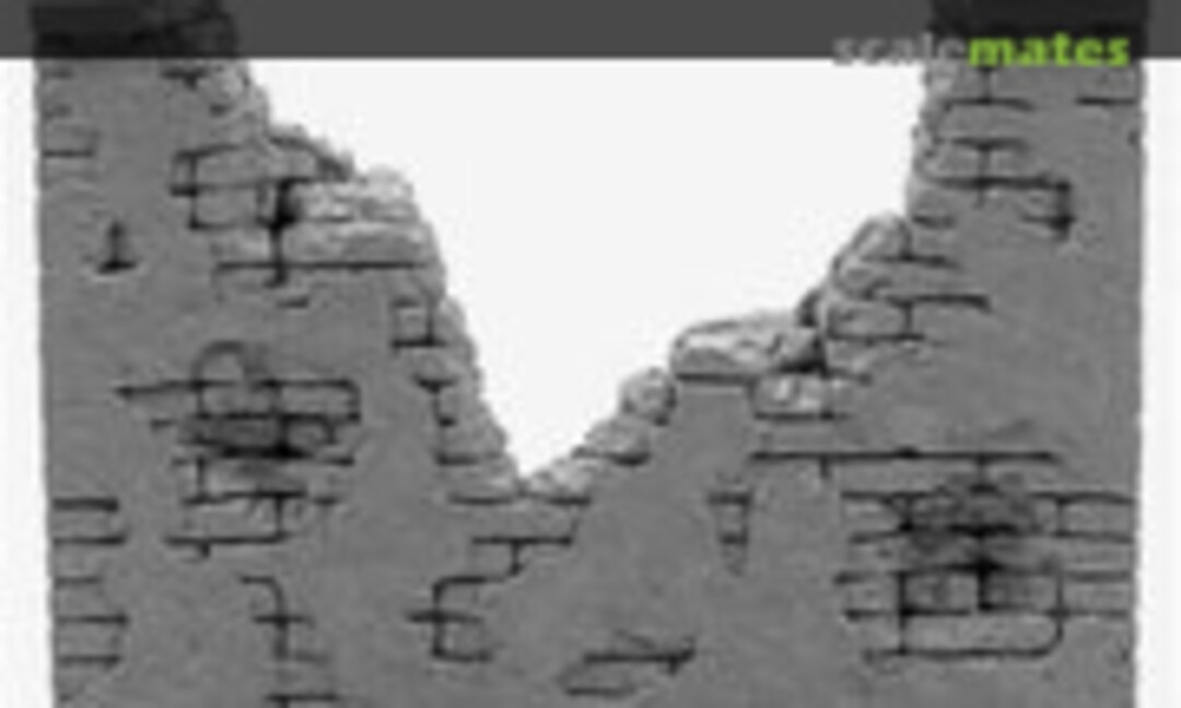 1:32 Brick &amp; Stucco Wall Ruin (Armand P. Bayardi MSW52J)