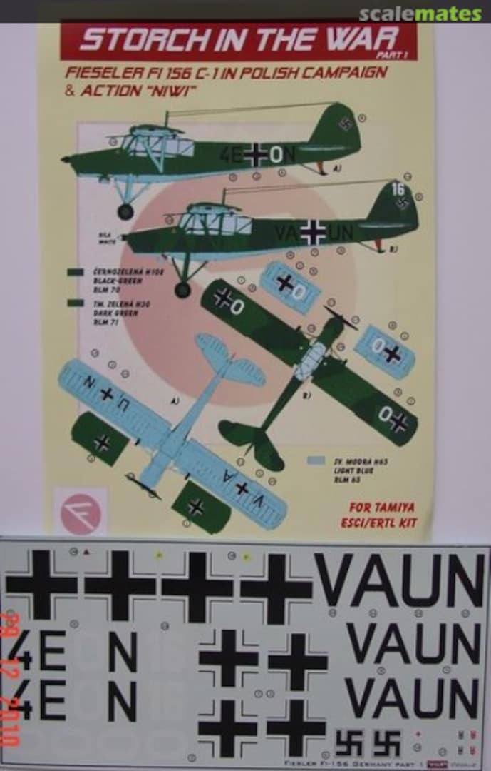 Boxart Fieseler Fi 156 C-1 Storch DEC4841 Kora Models