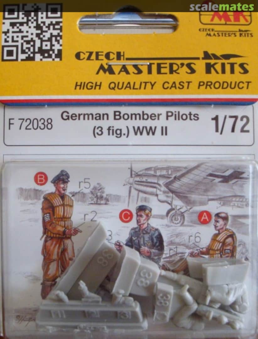 Boxart Bomber Pilots (3 fig.) WW II F72038 CMK Boxart Bomber Pilots (3 fig.) WW II F72038 CMK