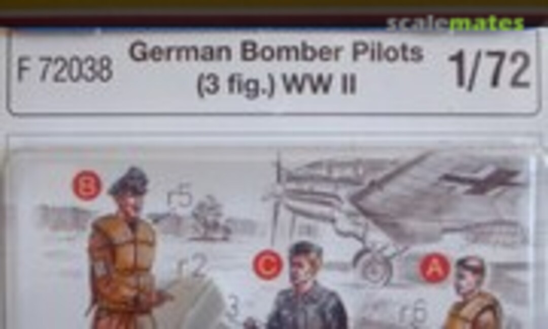 1:72 Bomber Pilots (3 fig.) WW II (CMK F72038) F72038