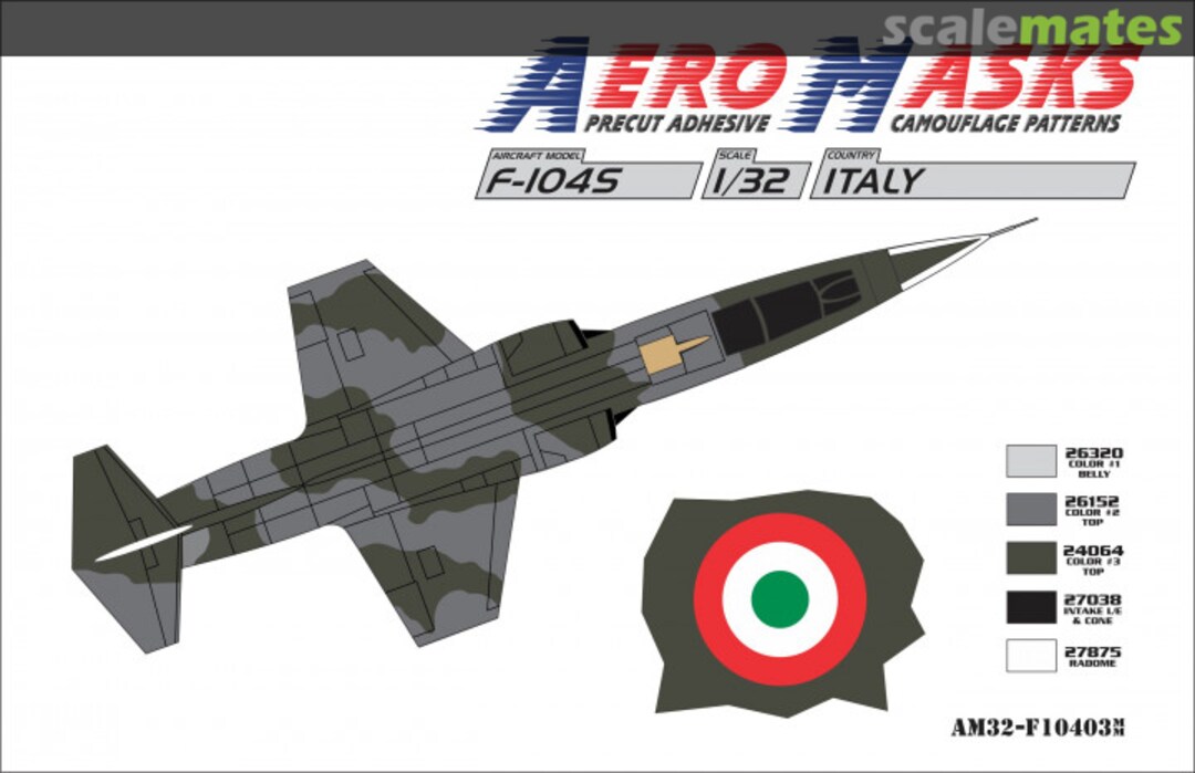 Boxart F-104S Italy AM32-F10403 AeroMasks Boxart F-104S Italy AM32-F10403 AeroMasks
