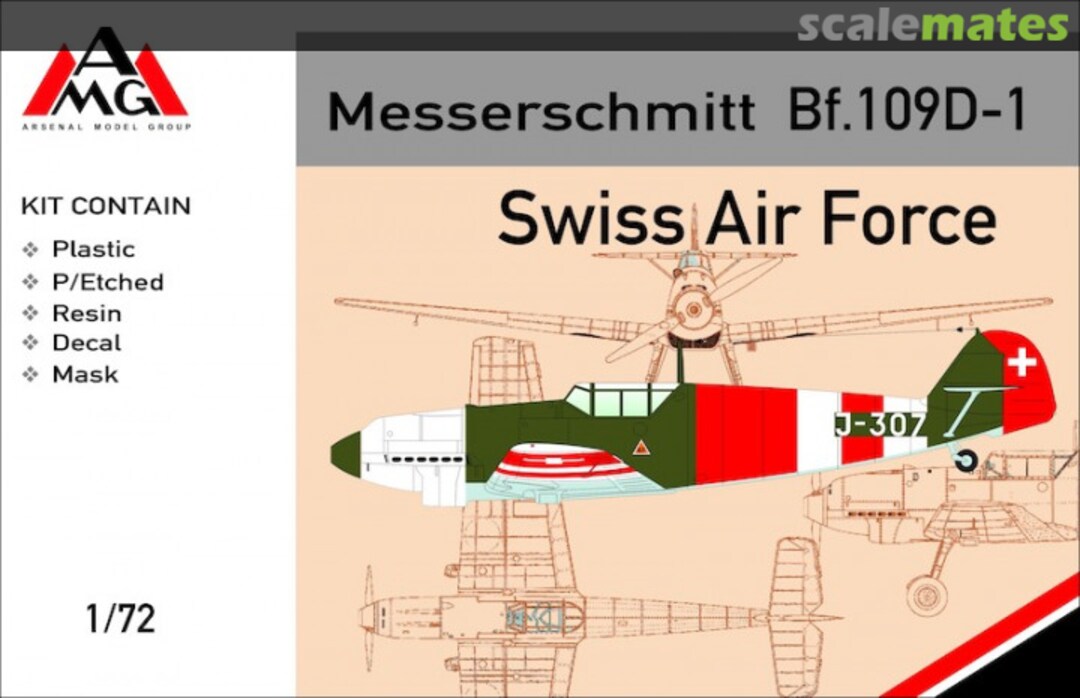 Boxart Messerschmitt Bf.109D-1 72411 AMG
