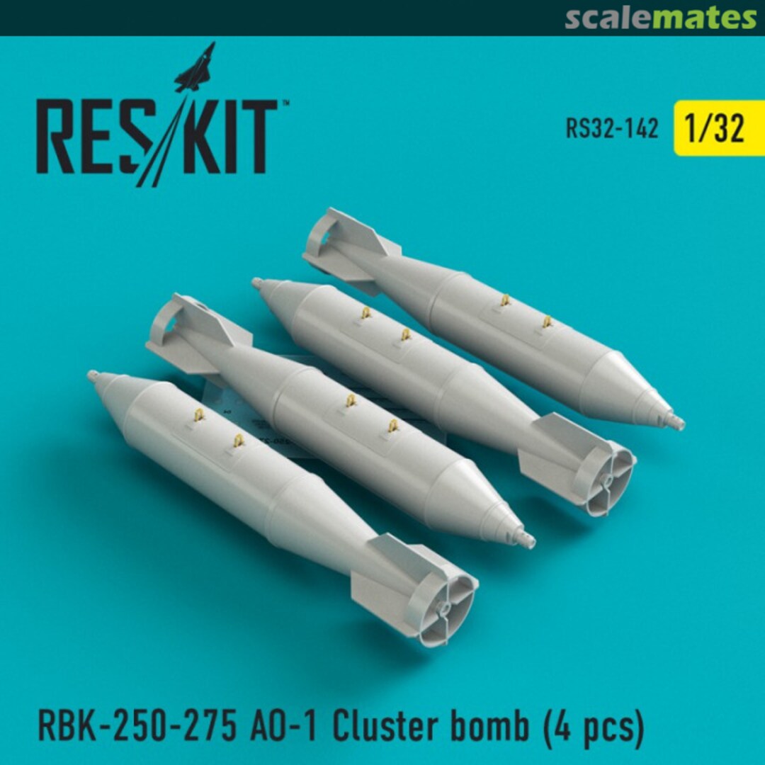 Boxart RBK-250-275 AO-1 Cluster bomb (4 pcs) RS32-0142 ResKit