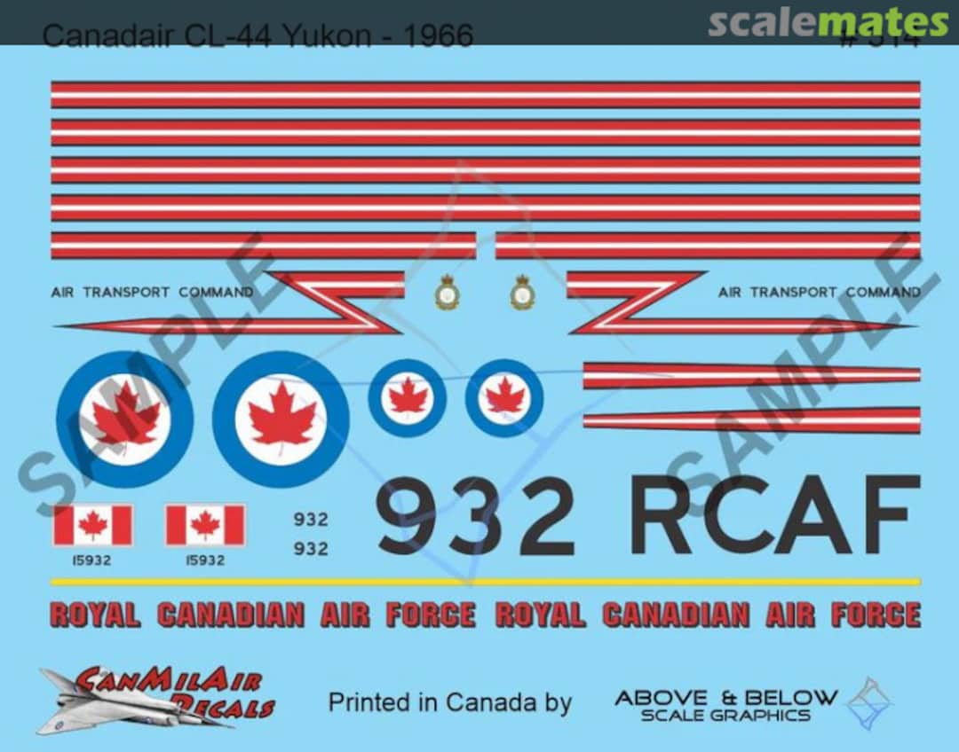 Boxart Canadair CL-44 Yukon 314 Above & Below Graphics Boxart Canadair CL-44 Yukon 314 Above & Below Graphics