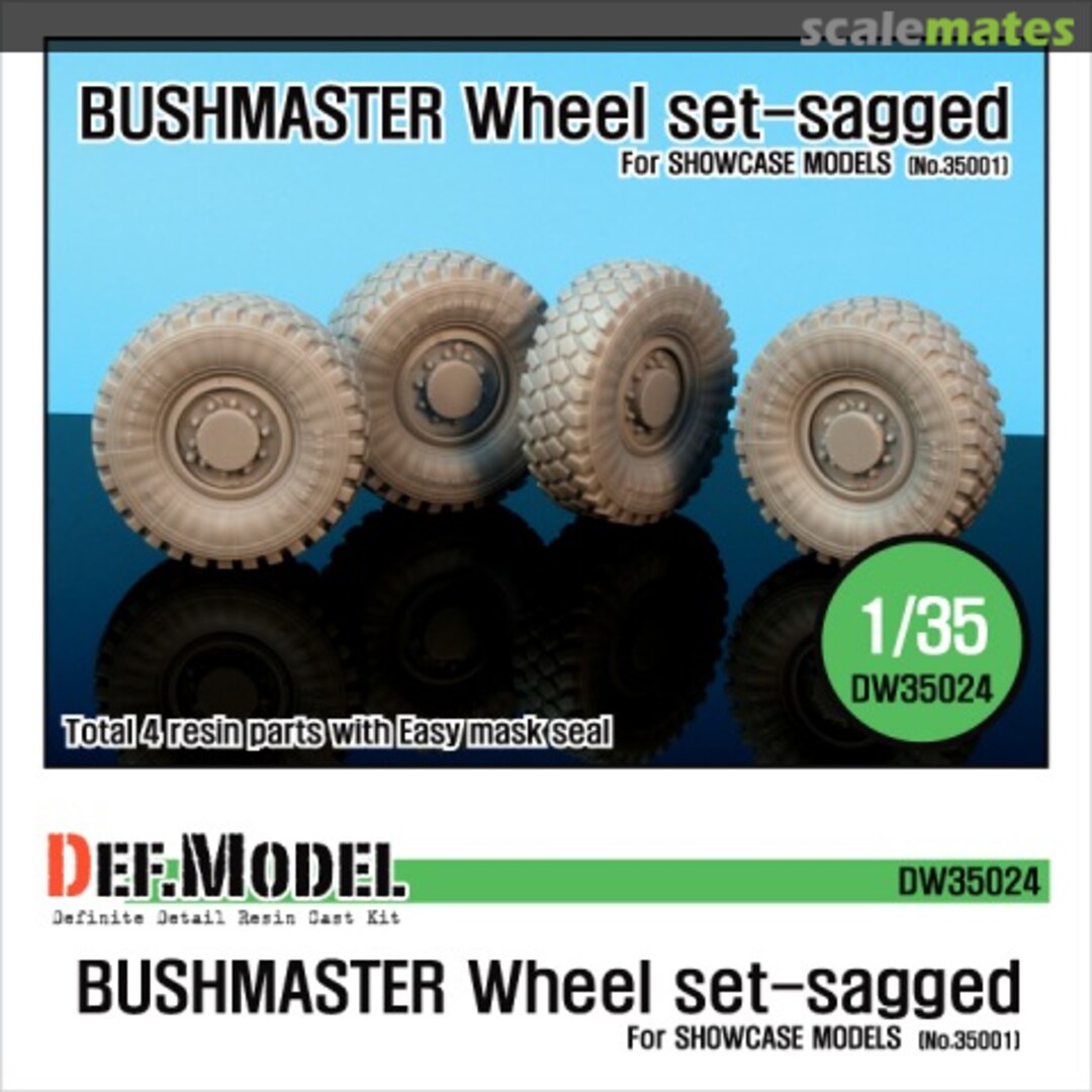 Boxart IMV Bushmaster Sagged wheel set DW35024 Def.Model