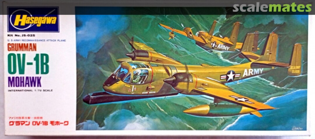 Boxart Grumman OV-1B Mohawk JS-025 Hasegawa Boxart Grumman OV-1B Mohawk JS-025 Hasegawa