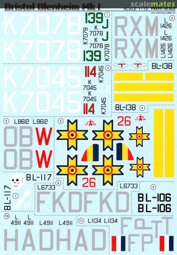 Boxart Bristol Blenheim Mk.I 72-100 Print Scale Boxart Bristol Blenheim Mk.I 72-100 Print Scale