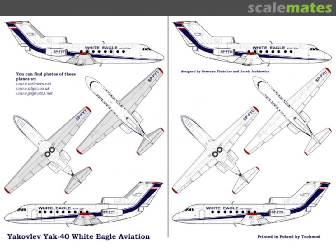 Boxart Jakowlew Yak 40 WEA/Malev/Gazprom LD44-039 LimaOscar Decals