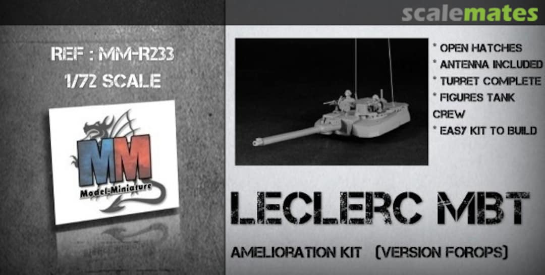 Boxart Leclerc MBT Version "FOROPS/OPFOR" MM-R233 Model Miniature Boxart Leclerc MBT Version "FOROPS/OPFOR" MM-R233 Model Miniature
