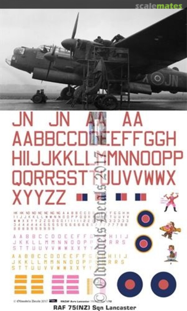 Boxart RAF 75(NZ) Sqn Lancaster OMD0409 Oldmodels Decals Boxart RAF 75(NZ) Sqn Lancaster OMD0409 Oldmodels Decals