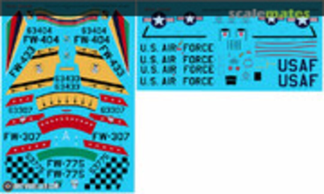 1:48 North American F-100D Supersabre Collection Part 1 (Euro Decals ED48131) ED48131