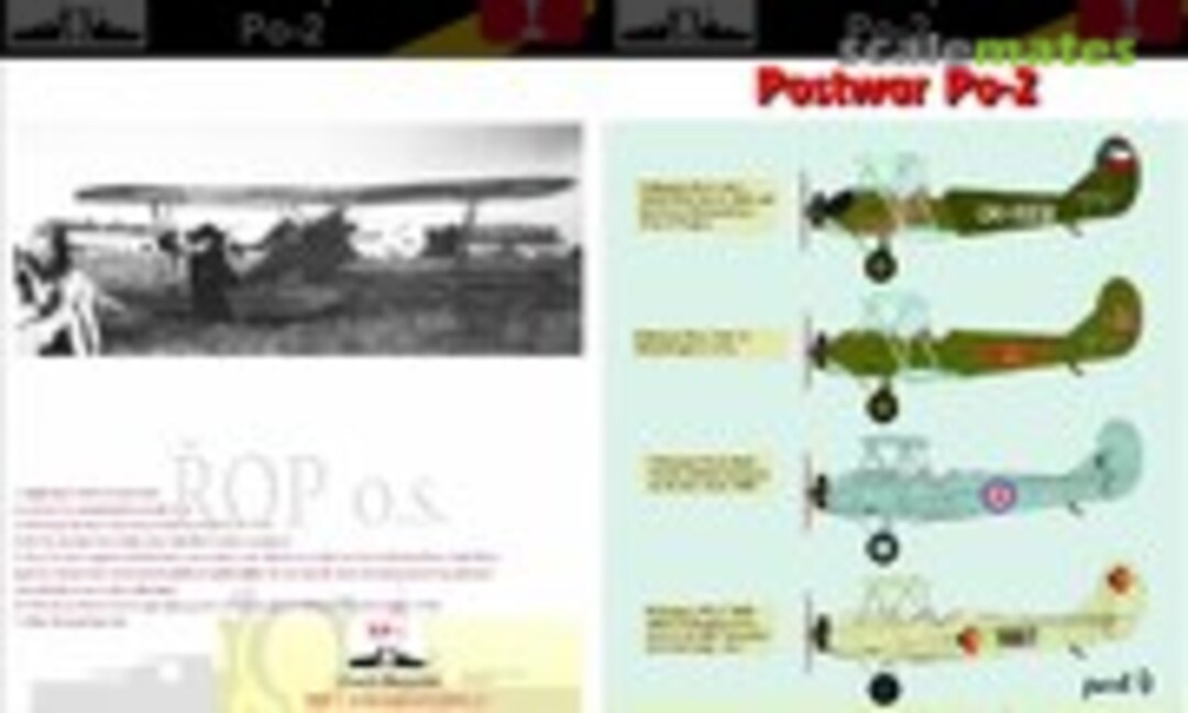 1:72 POLIKARPOV PO-2/U-2 - POSTWAR PO-2 (ROP o.s. MNFDL72053) MNFDL72053