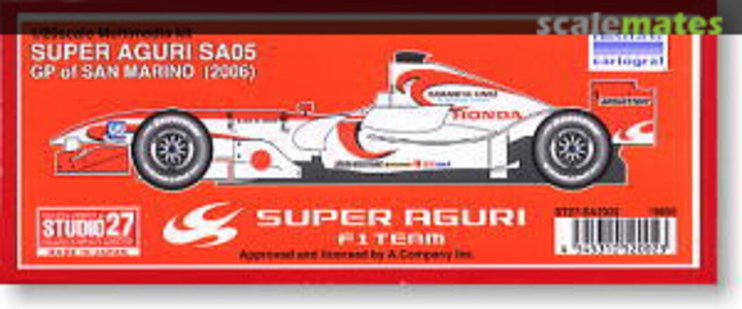 Boxart Super Aguri SA05 ST27-SA2002 Studio27 Boxart Super Aguri SA05 ST27-SA2002 Studio27