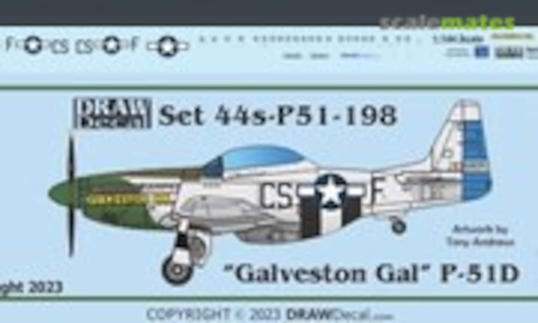 1:144 “Galveston Gal” TF-51D (Draw Decal 44-P51-198) 44-P51-198