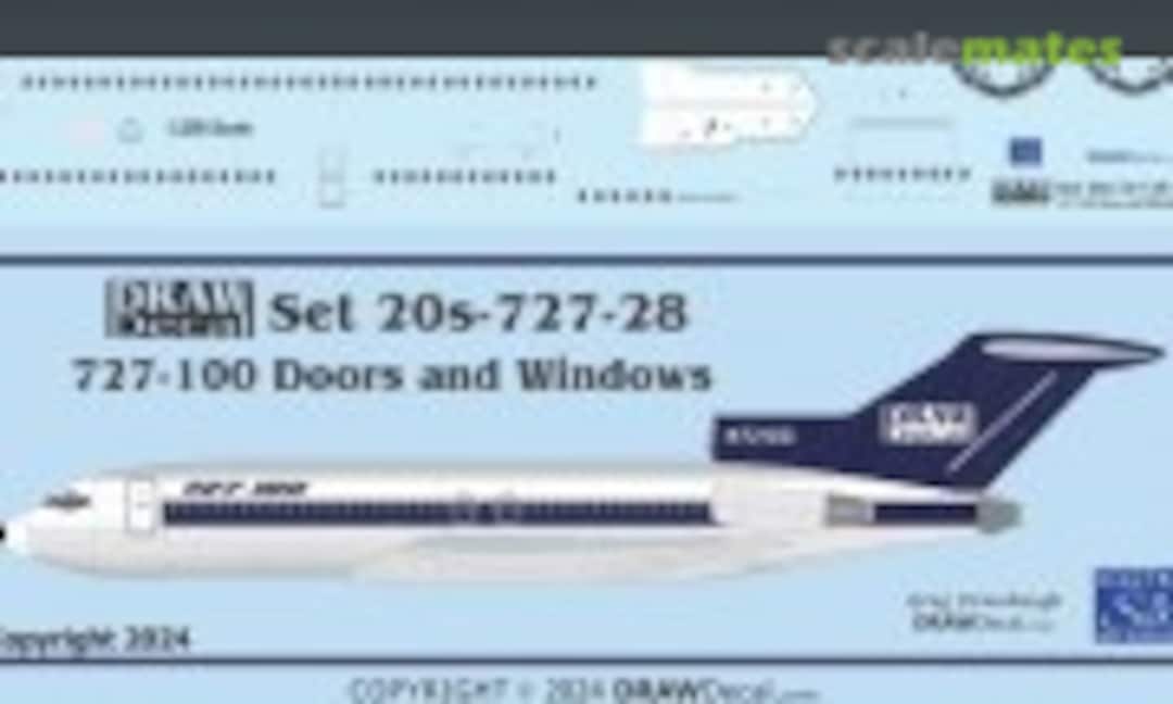 1:200 727-100 Doors and Windows (Draw Decal 20-727-28) 20-727-28