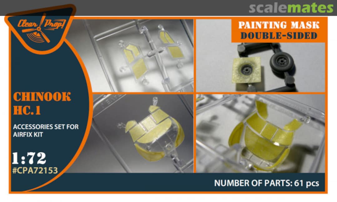 Boxart Chinook HC.1 Painting Mask (Double Sided) CPA72153 Clear Prop! Boxart Chinook HC.1 Painting Mask (Double Sided) CPA72153 Clear Prop!