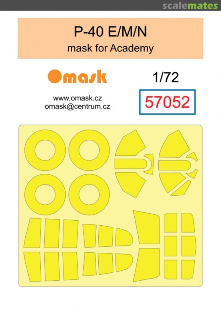 Boxart Curtiss P-40 E/M/N - Mask Set (for Academy Kits) 57052 Omask Boxart Curtiss P-40 E/M/N - Mask Set (for Academy Kits) 57052 Omask