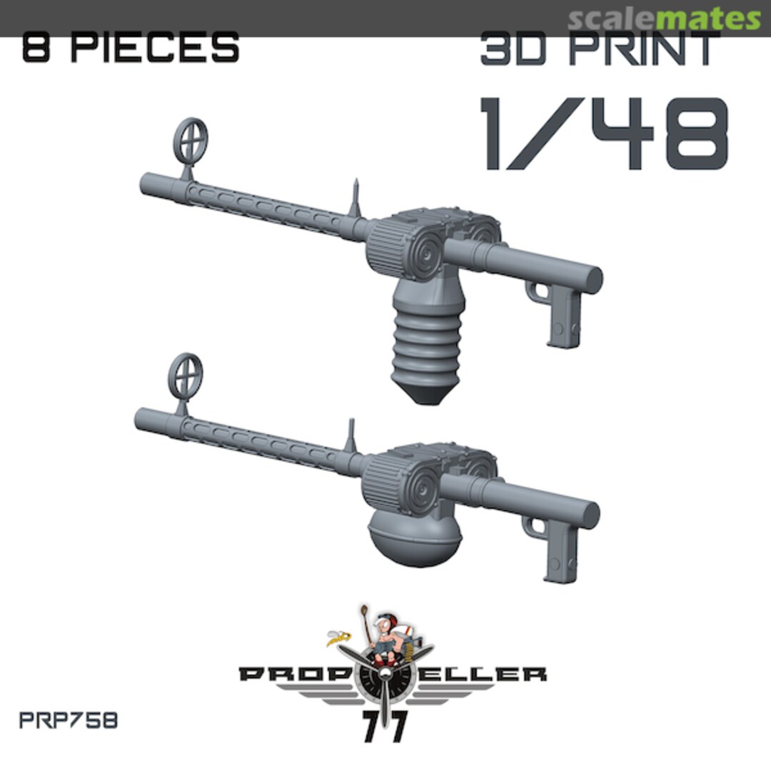 Boxart MG15 Machine Gun (8x) PRP758 77 Propeller