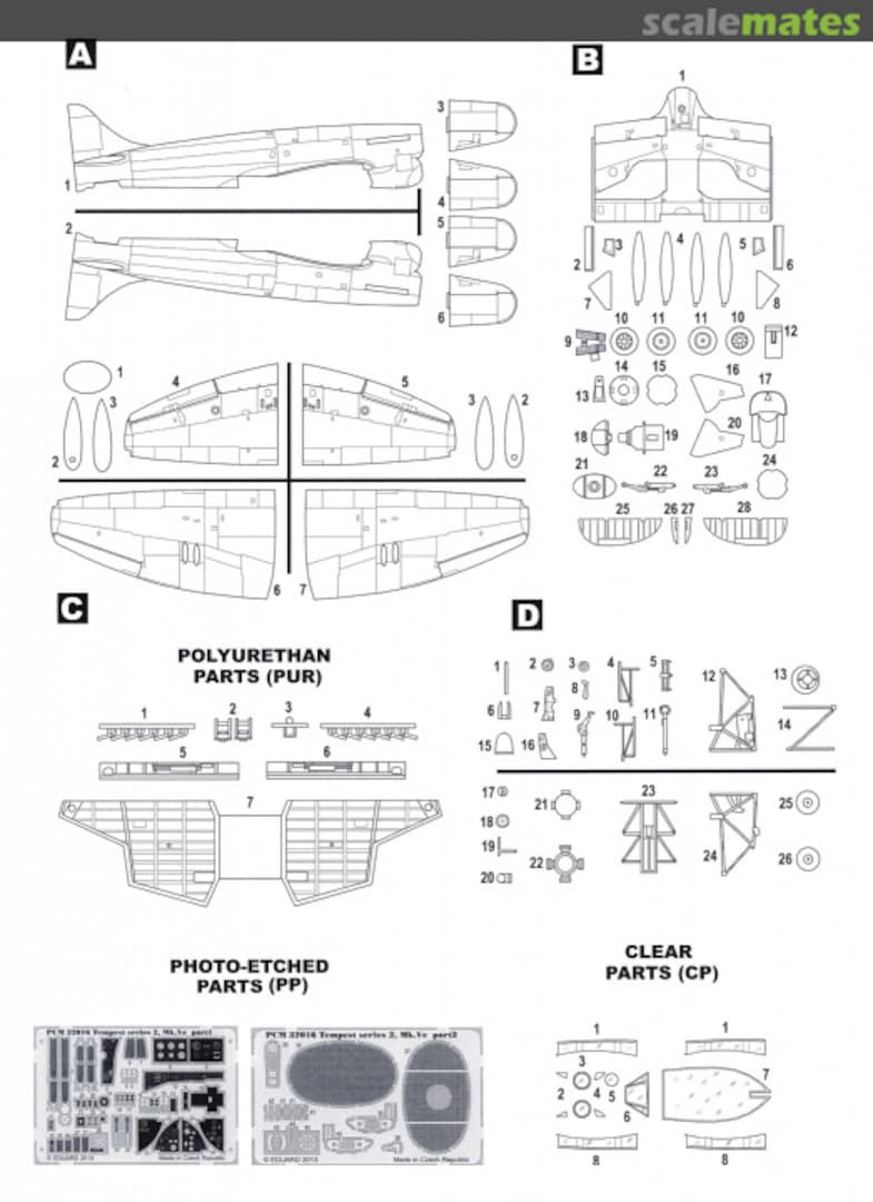 Contents Hawker Tempest Series II, Mk.Vc 32016 Pacific Coast Models Contents Hawker Tempest Series II, Mk.Vc 32016 Pacific Coast Models