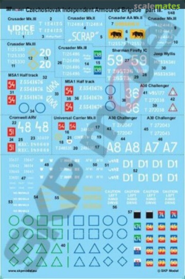 Boxart Czech Indep. Armoured Brigade - Part III SKP 006 SKP model