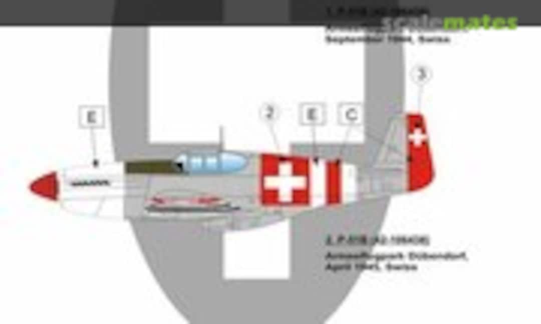 1:48 North American P-51 Mustang B - World War II - for Tamiya kit TAM61042 (LF Models C4822) C4822
