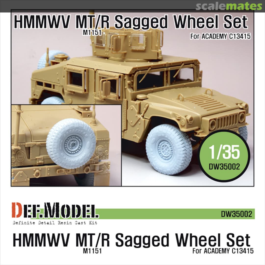 Boxart HMMWV MT/R Wheel set (for Academy M1151) DW35002A Def.Model