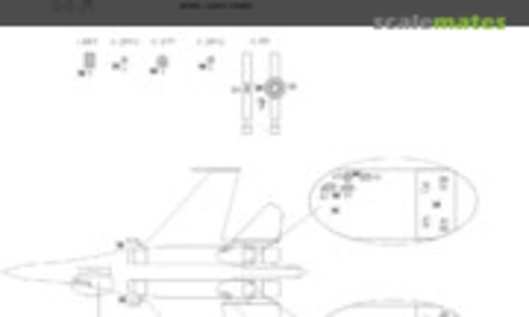 1:48 Su-27 Flanker B ADVANCED kabuki masks (New Ware NWAM0280) NWAM0280
