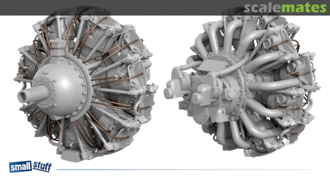 Boxart Pratt & Whitney R-1830 Twin Wasp engine 72115 Small Stuff Boxart Pratt & Whitney R-1830 Twin Wasp engine 72115 Small Stuff