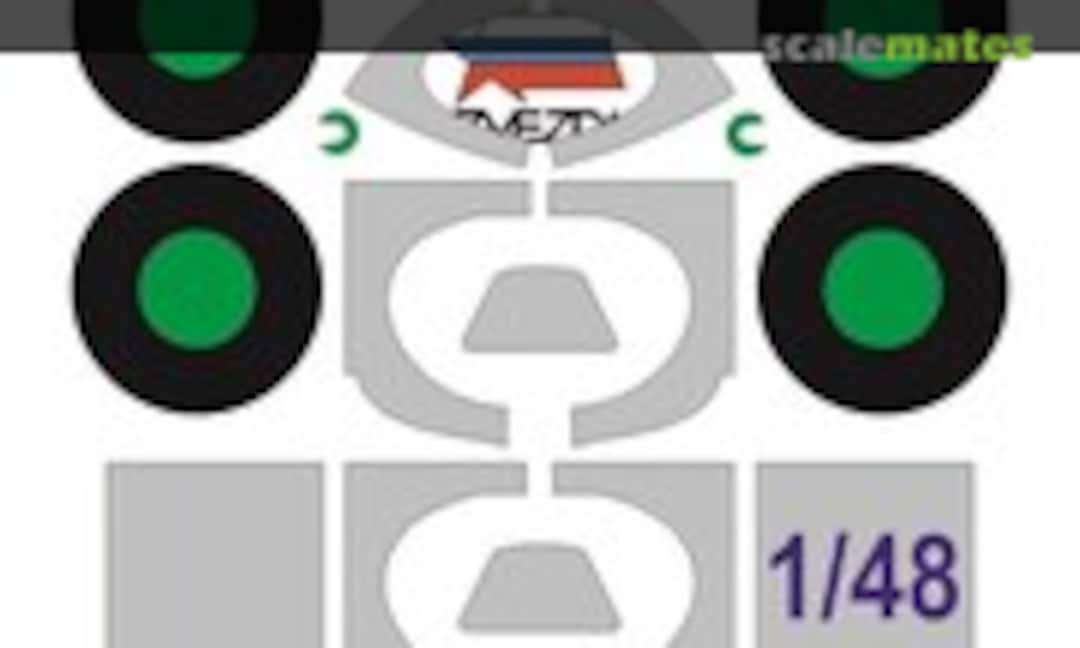 1:48 Paint mask for Yak-3 (KAV models KAV M48 012) KAV M48 012