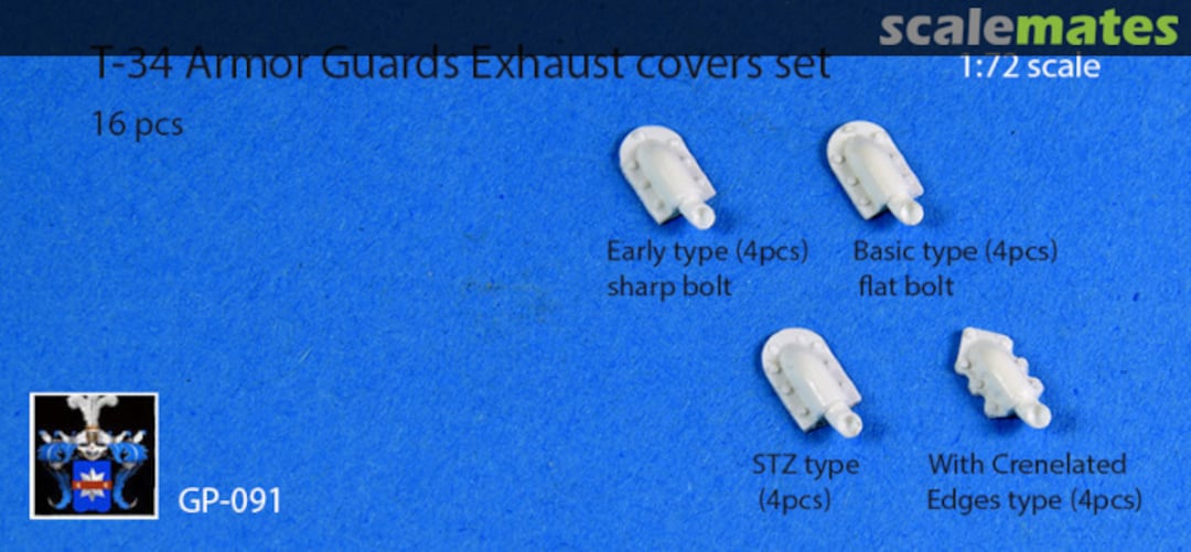 Boxart T-34 Armor Guards Exhaust covers set GP-091 Golikov Project Boxart T-34 Armor Guards Exhaust covers set GP-091 Golikov Project