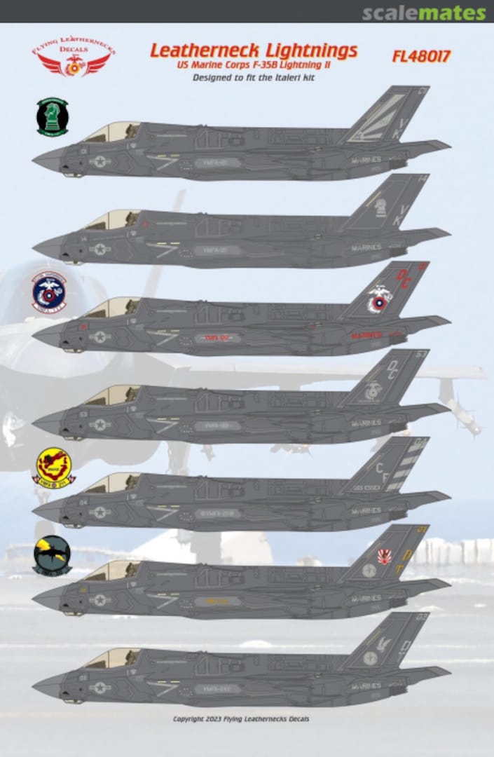 Boxart F-35B Leatherneck Lightnings FL48017 Flying Leathernecks Boxart F-35B Leatherneck Lightnings FL48017 Flying Leathernecks