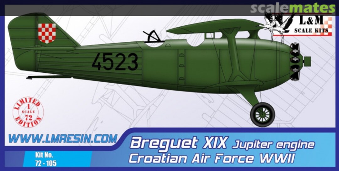 Boxart Breguet XIX Jupiter Engine 72-105 L&M Resin Kits Boxart Breguet XIX Jupiter Engine 72-105 L&M Resin Kits