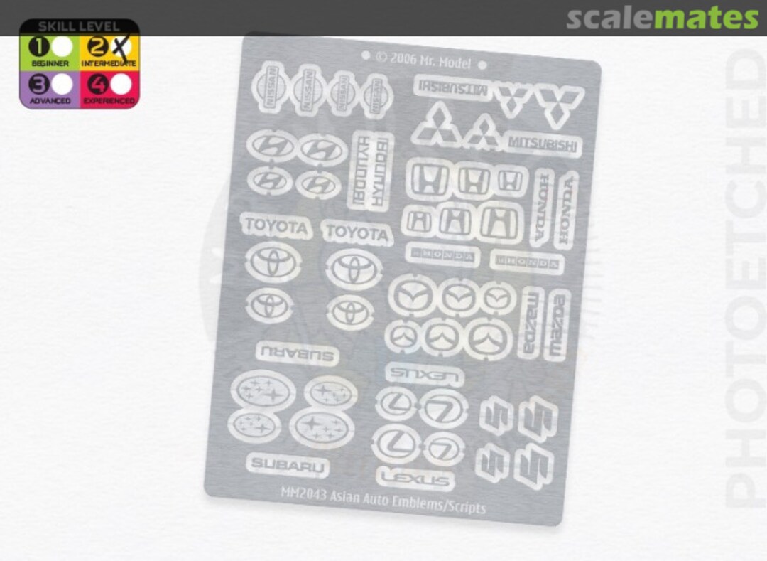 Boxart Asian Auto Emblems/s MM2043 Mr. Model