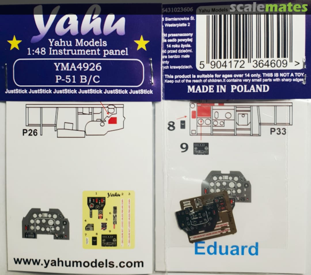 Boxart P-51 B/C Mustang YMA4926 Yahu Models Boxart P-51 B/C Mustang YMA4926 Yahu Models