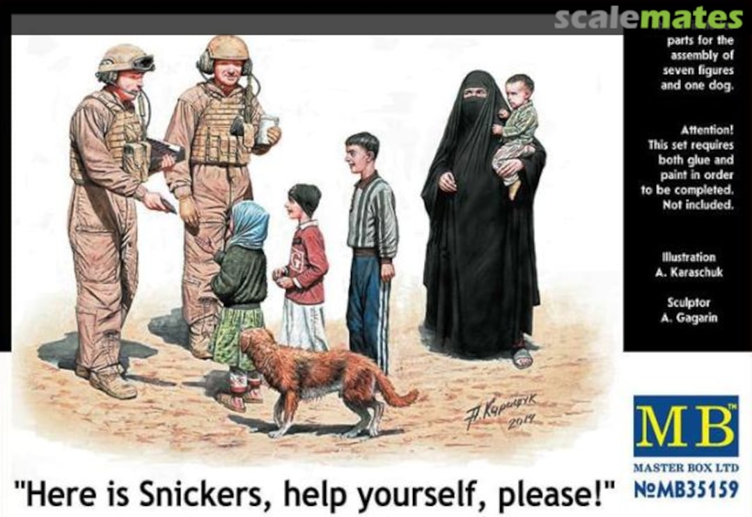 Boxart "Here is Snickers, help yourself, please!" MB35159 Master Box Boxart "Here is Snickers, help yourself, please!" MB35159 Master Box