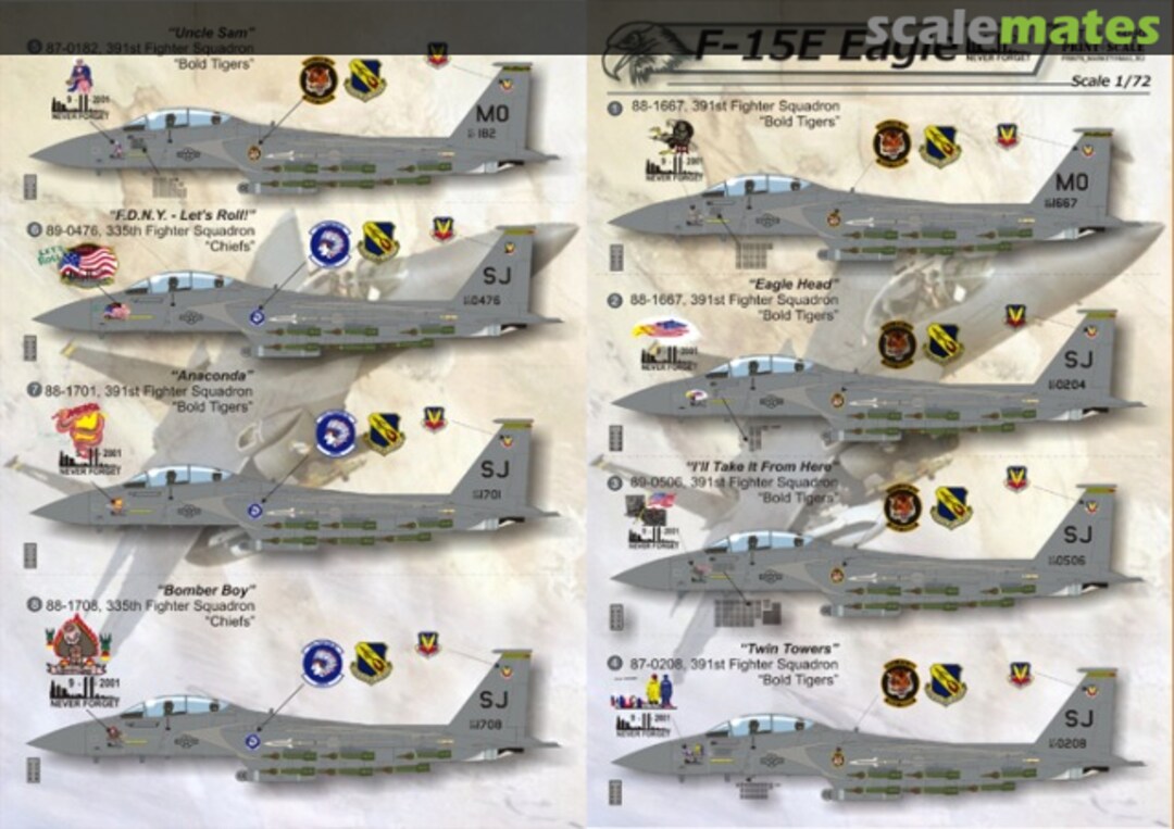 Boxart "Never Forget" F-15E Eagles 72-030 Print Scale Boxart "Never Forget" F-15E Eagles 72-030 Print Scale