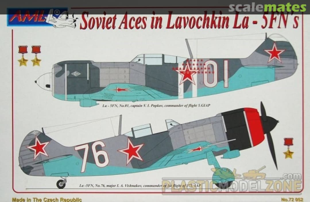 Boxart Soviet Aces in Lavochkin La-5FN's 72052 AML Boxart Soviet Aces in Lavochkin La-5FN's 72052 AML